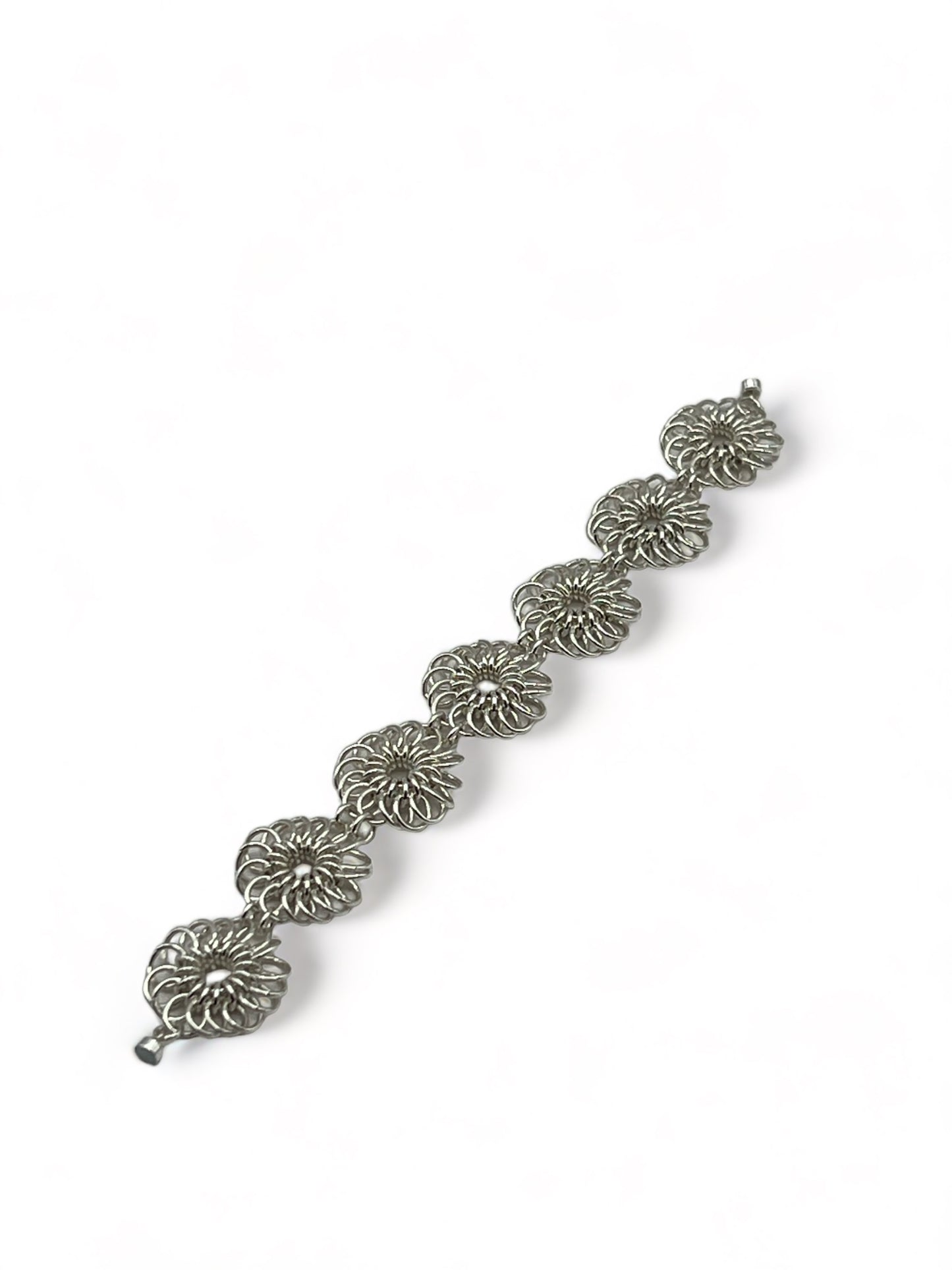 Chrysanthemum Sterling Silver Bracelet