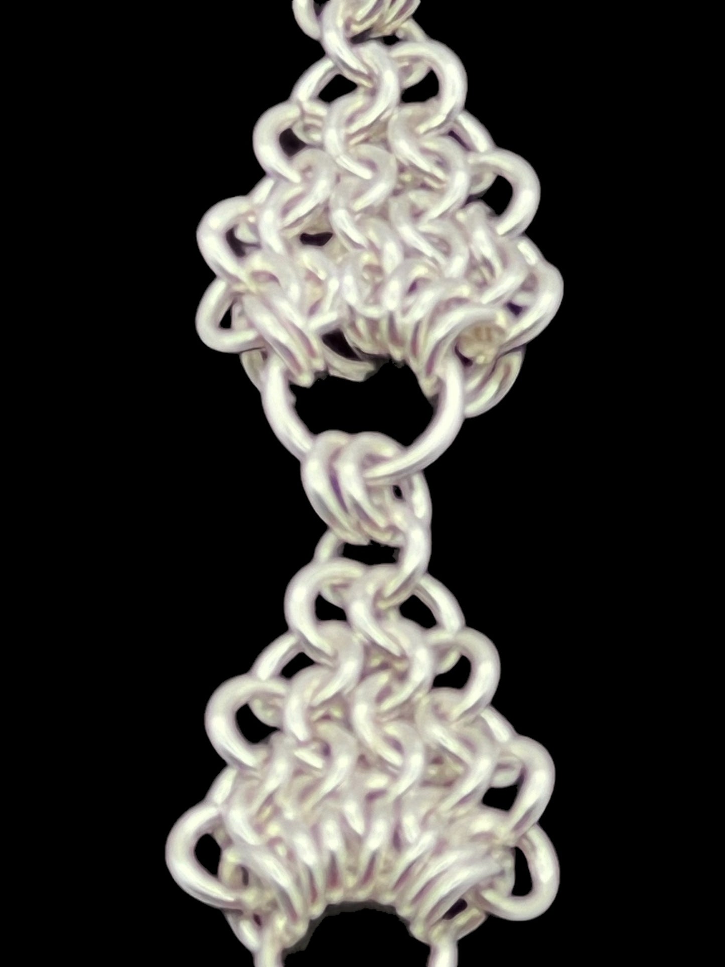 Flame Small Weave Sterling Silver Bracelet
