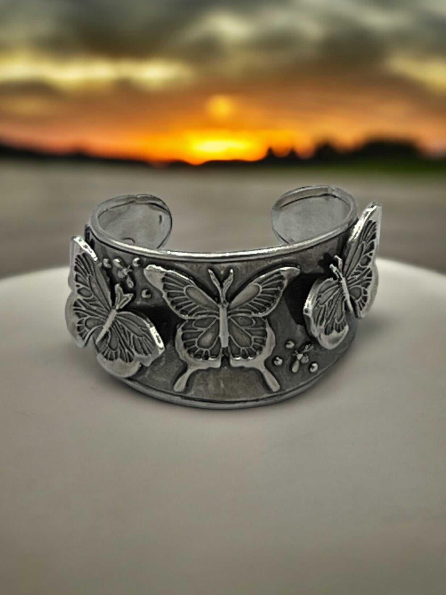 Butterfly Sterling Silver Cuff