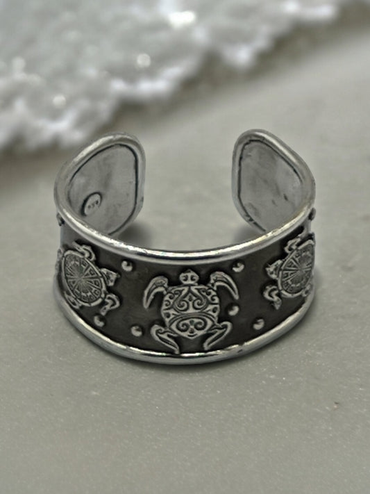 Turtle Sterling Silver Cuff